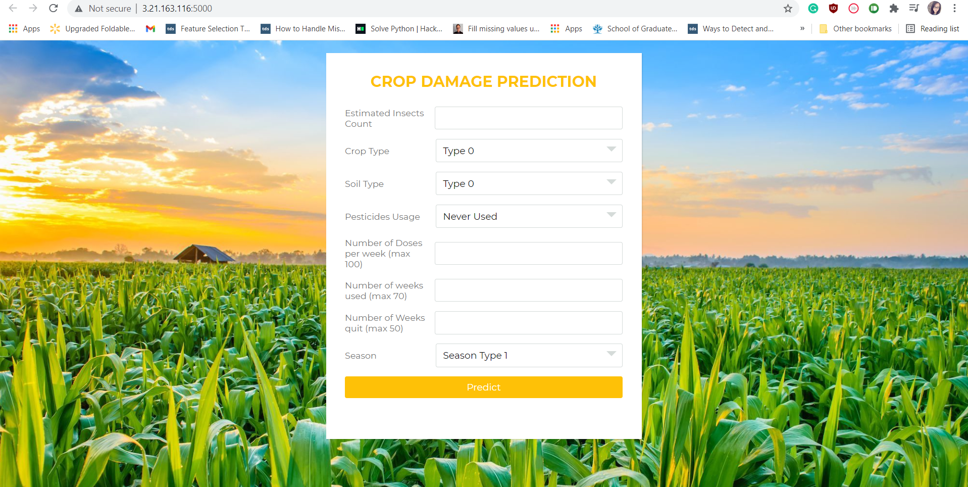 Predict Crop Damage